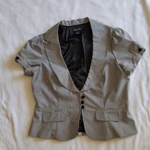 GUESS JEANS Gingham Blazer
